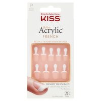 Kiss Salon Acrylic Petite Length Revolutionary French Nails