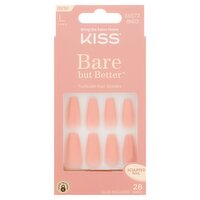 Kiss Bare But Better TruNude Long Sculpted Nail Shades Kit, 28 nails