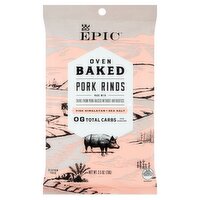 Epic Oven Baked Pink Himalayan + Sea Salt Pork Rinds, 2.5 oz