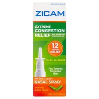 Zicam Extreme Congestion Relief Soothing Aloe Vera No-Drip Liquid Nasal Spray, 0.50 fl oz