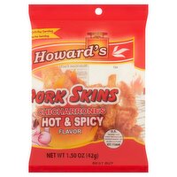 Howard's Hot & Spicy Flavor Pork Skins, 1.50 oz
