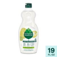 Seventh Generation Fresh Lime & Ginger Scent Dish Liquid, 19 fl oz liq