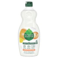 Seventh Generation Clementine Zest & Lemongrass Scent Dish Liquid, 19 fl oz liq