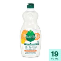 Seventh Generation Clementine Zest & Lemongrass Scent Dish Liquid, 19 fl oz