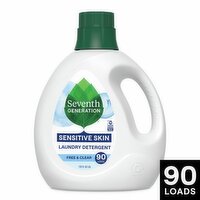 Seventh Generation Sensitive Skin Laundry Detergent, 90 loads, 135 fl oz