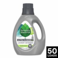 Seventh Generation Ultra Power+ Clean Scent Laundry Detergent, 50 loads, 87.5 fl oz