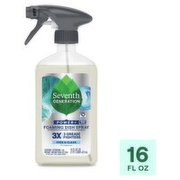 Seventh Generation Power+ Free & Clear Foaming Dish Spray, 16 fl oz