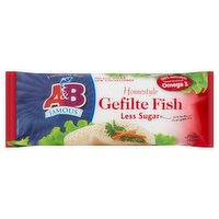 A&B Famous Homestyle Less Sugar Gefilte Fish, 20 oz