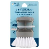 Key & Castle Soap Dispensing Dish Scrubber