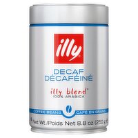 Illy Decaf Illy Blend 100% Arabica Coffee Beans, 8.8 oz