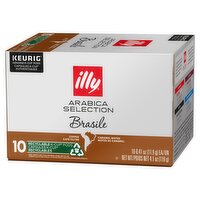 illy Arabica Selection Brasile Coffee K-Cup Pods, 0.41 oz, 10 count, 10 Each