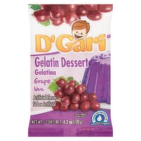 D'Gari Grape Gelatin Dessert, 4.2 oz