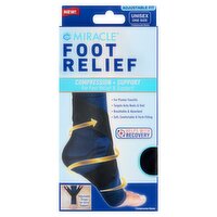 Miracle Foot Relief Compression Sleeve, Unisex One Size, 1 Each