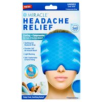 Miracle Headache Relief Unisex Compression Wrap, One Size, 1 Each