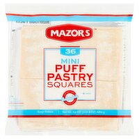 Mazors Mini Puff Pastry Squares, 36 count, 24 oz