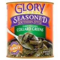 Glory Foods Seasoned Southern Style Turkey Flavored Collard Greens, 6 lb 2 oz