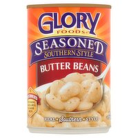 Glory Foods Seasoned Southern Style Butter Beans, 14.5 oz, 15 Ounce