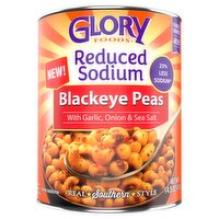 Glory Foods Reduced Sodium Blackeye Peas, 14.5 oz