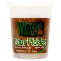 Williamsburg Pickles Sour Pickles, 30 fl oz