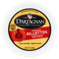 D'Artagnan Country-Style Duck Spread Traditional Rillettes, 7 oz