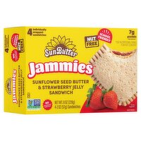 SunButter Jammies Sunflower Seed Butter & Strawberry Jelly Sandwich, 2 oz, 4 count