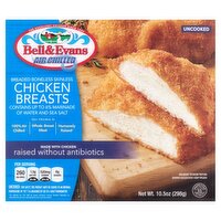 Bell & Evans Breaded Boneless Skinless Chicken Breasts, 10.5 oz, 10.5 Ounce