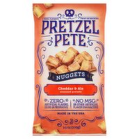 Pretzel Pete Cheddar & Ale Seasoned Pretzels Nuggets, 9.5 oz