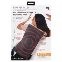 Sharper Image Calming Heat Massaging Weighted Heating Pad