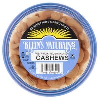 Klein's Naturals Fresh Roasted Unsalted Cashews, 10 oz