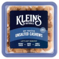 Klelin's Naturals Dry Roasted Unsalted Cashews, 7 oz