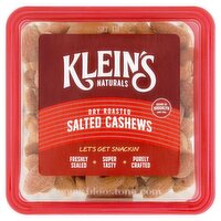 Klein's Naturals Dry Roasted Salted Cashews, 7 oz