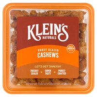 Klein's Naturals Honey Glazed Cashews, 6 oz
