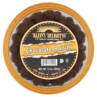 Klein's Delights Chocolate Raisins, 14 oz