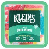 Klein's Naturals Super Sour Worms, 9 oz