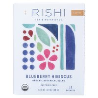 Rishi Blueberry Hibiscus Organic Botanical Blend Tea Sachets, 15 count, 1.69 oz