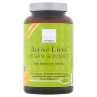 New Nordic Active Liver with Peach and Mango Flavor Vegan Gummies Dietary Supplement, 60 count
