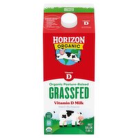 Horizon Organic Organic Pasture-Raised Grassfed Vitamin D Milk, half gallon