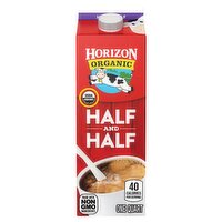 Horizon Organic Ultra-Pasteurized Half and Half, one quart