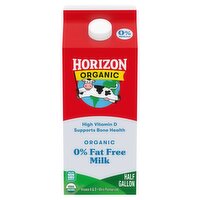 Horizon Organic 0% Fat Free Milk, half gallon