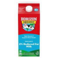 Horizon Organic Organic 2% Reduced Fat Milk, half gallon, 64 Fluid ounce