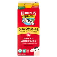 Horizon Organic DHA Omega-3 Organic Whole Milk, half gallon