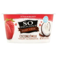 So Delicious Dairy Free Strawberry Coconutmilk Yogurt Alternative, 5.3 oz, 5.3 Ounce