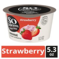 So Delicious Dairy Free Strawberry Coconut Yogurt Alternative, 5.3 oz, 5.3 Ounce