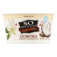 So Delicious Dairy Free Vanilla Flavored Coconutmilk Yogurt Alternative, 5.3 oz