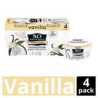 So Delicious Dairy Free Vanilla Coconut Yogurt Alternative, 5.3 oz, 4 count