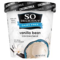 So Delicious Dairy Free Vanilla Bean Coconutmilk Non-Dairy Frozen Dessert, one pint, 1 Pint