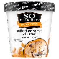 So Delicious Dairy Free Salted Caramel Cluster Cashewmilk Non-Dairy Frozen Dessert, one pint, 1 Each