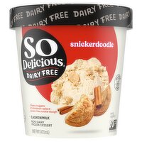 So Delicious Dairy Free Snickerdoodle Cashewmilk Non-Dairy Frozen Dessert, one pint