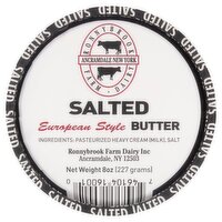 Ronnybrook Farm Dairy Salted European Style Butter, 8 oz