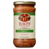 Rao's Made for Home Lentil Slow Simmered Soup, 16 oz, 16 Ounce